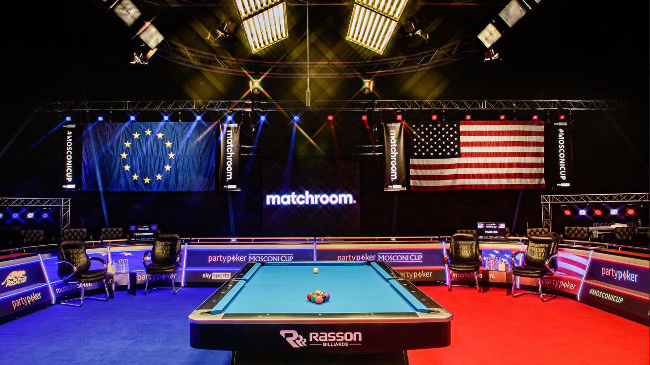 Signage for Matchroom pool event.