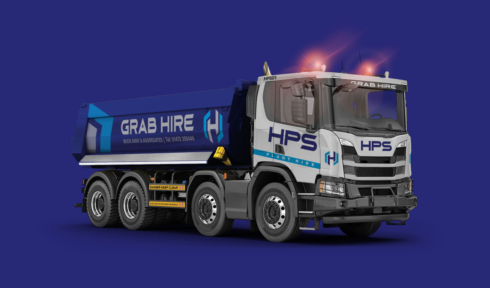 HPS Plant Hire Concept van livery.